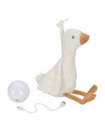 Υφασμάτινη χήνα με φωτισμό, λευκούς ήχους & μουσική – επαναφορτιζόμενη. little dutch