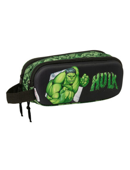 Κασετίνα διπλή 3D Hulk. Safta. Happy bee