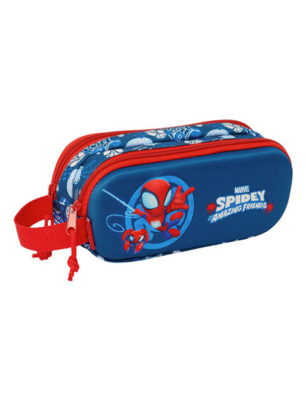 Κασετίνα διπλή Spidey. Safta. Happy bee