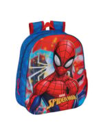 Σχολική τσάντα spiderman 3D. Safta. Happy bee