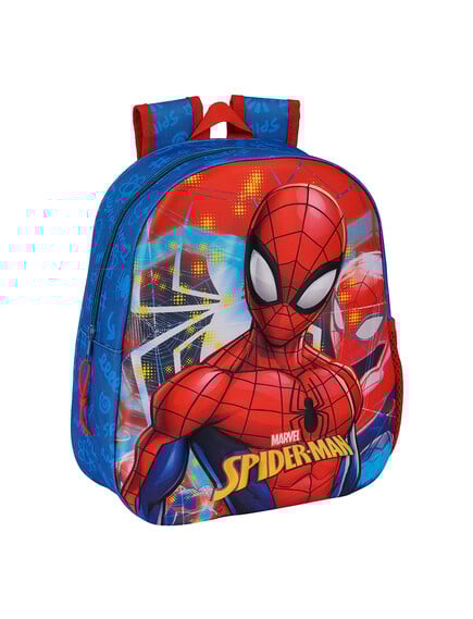 Σχολική τσάντα spiderman 3D. Safta. Happy bee
