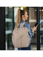 Τσάντα αλλαξιέρα πλάτης μπεζ, Babyono. happy bee