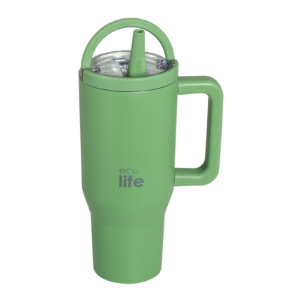 Ανοξείδωτο tumbler 900ml. Green tea. Ecolife. Happy bee