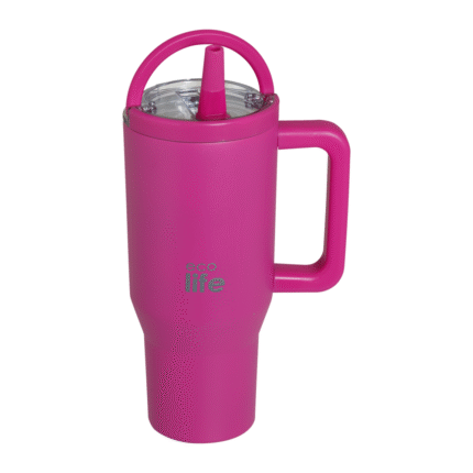 Ανοξείδωτο tumbler 900ml. Neon Magenta. Ecolife. Happy bee
