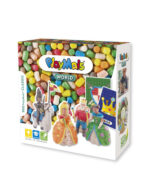 Κατασκευές με κάρτες και σφουγγαράκια από καλαμπόκι. world. Playmais. Happy bee