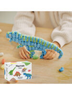 Κατασκευές με κάρτες από καλαμπόκι. Δεινόσαυροι. Playmais. Happy bee