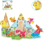 Picasso Tiles Dinosaur Set 8 Figures 26pcs. Happy bee