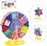 Picasso tiles Magnetic Ferris Wheel Building set, 63 pcs. Happy bee