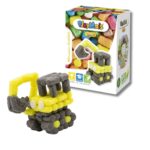 Mini Κατασκευή με σφουγγαράκια από άμυλο καλαμποκιού - Εκσκαφέας. Happy bee