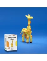 Playmais: Mini Κατασκευή με σφουγγαράκια από άμυλο καλαμποκιού - Καμηλοπάρδαλη. Happy bee