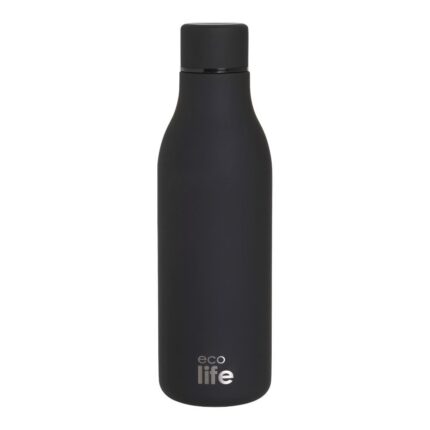 Iron Grey Thermos 550ml. Ecolife. Happy bee