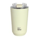 Pure Cream Coffee Thermos 360ml. Ecolife. Happy bee