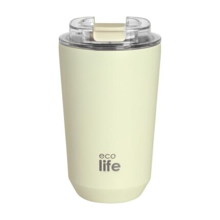 Pure Cream Coffee Thermos 360ml. Ecolife. Happy bee