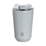 Pure Grey Coffee Thermos 360ml. Ecolife. Happy bee