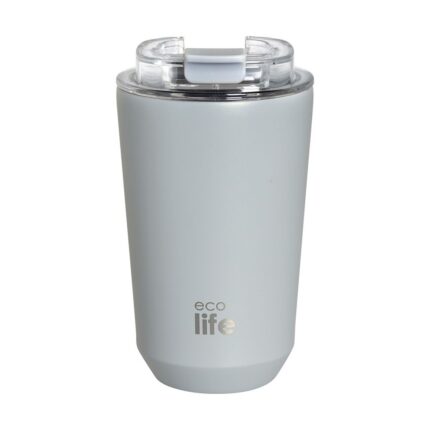 Pure Grey Coffee Thermos 360ml. Ecolife. Happy bee