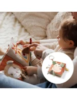 BabyOno: Βρεφικό Κρεμαστό Υφασμάτινο Βιβλίο - Αγελάδα Bingo. Happy bee