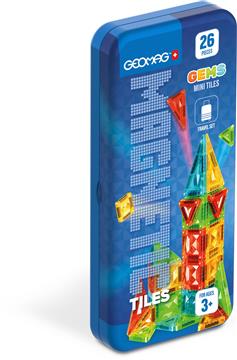Geomag Magnetic Tiles Mini Travel Set 26pcs.. Happy bee