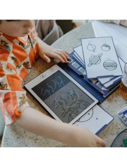 KIDYWOLF_Tablet ζωγραφικής με οθόνη LCD (30 κάρτες)_Galaxy. Happy bee