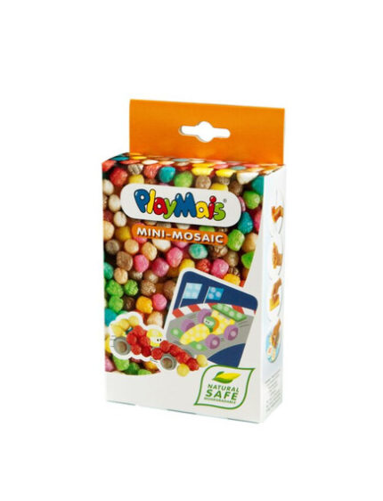 Playmais: Mini Κατασκευές με κάρτες και σφουγγαράκια από άμυλο καλαμποκιού 2τεμ. - Formula 1. Happy bee