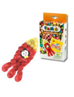 Playmais: Mini Κατασκευές με κάρτες και σφουγγαράκια από άμυλο καλαμποκιού 2τεμ. - Πύραυλος. Happy bee