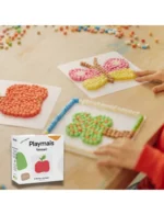 Playmais: Κατασκευές με κάρτες και σφουγγαράκια από άμυλο καλαμποκιού 6τεμ. - κενές κάρτες για ελεύθερο παιχνίδι. Happy bee