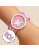 Watchitude: Ρολόϊ χειρός τύπου σλαπ Unicorn World. Happy bee