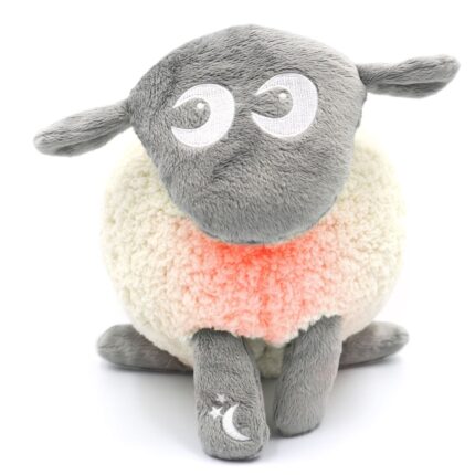 Ewan το προβατάκι DELUXE: Επαναφορτιζόμενο Βοήθημα Ύπνου με αισθητήρα κλάματος και φως- Γκρι. Happy bee