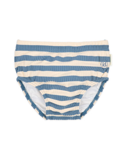 LITTLE DUTCH. Μαγιό πάνα Ocean Blue Stripes. Happy bee