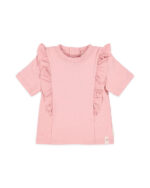 LITTLE DUTCH. Μπλουζάκι κοντομάνικο με προστασία UV Dreamy Pink Rose. Happy bee
