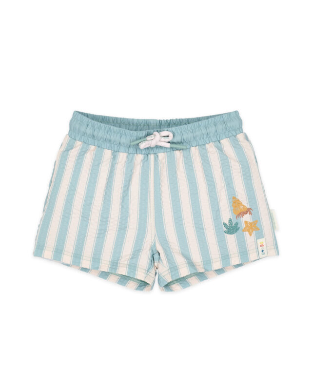 LITTLE DUTCH. Παιδικό μαγιό βερμούδα για αγόρια Ocean Surf Stripes. Happy bee