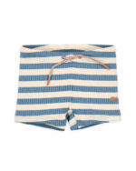 LITTLE DUTCH. Παιδικό μαγιό για αγόρια Ocean Blue Stripes. Happy bee