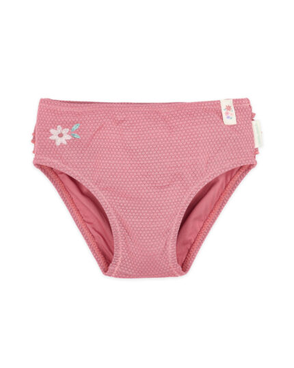 LITTLE DUTCH. Παιδικό μαγιό μπικίνι με βολάν Dreamy Pink Sparkle. Happy bee