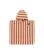 LITTLE DUTCH. Παιδικό πόντσο Ocean World Brown Stripe. Happy bee