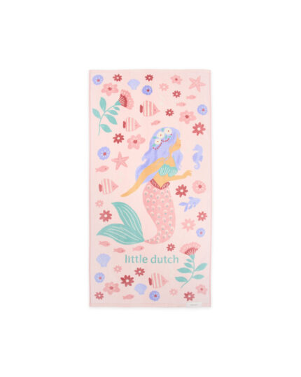 LITTLE DUTCH. Πετσέτα θαλάσσης Dreamy Mermaid Multicolour. Happy bee