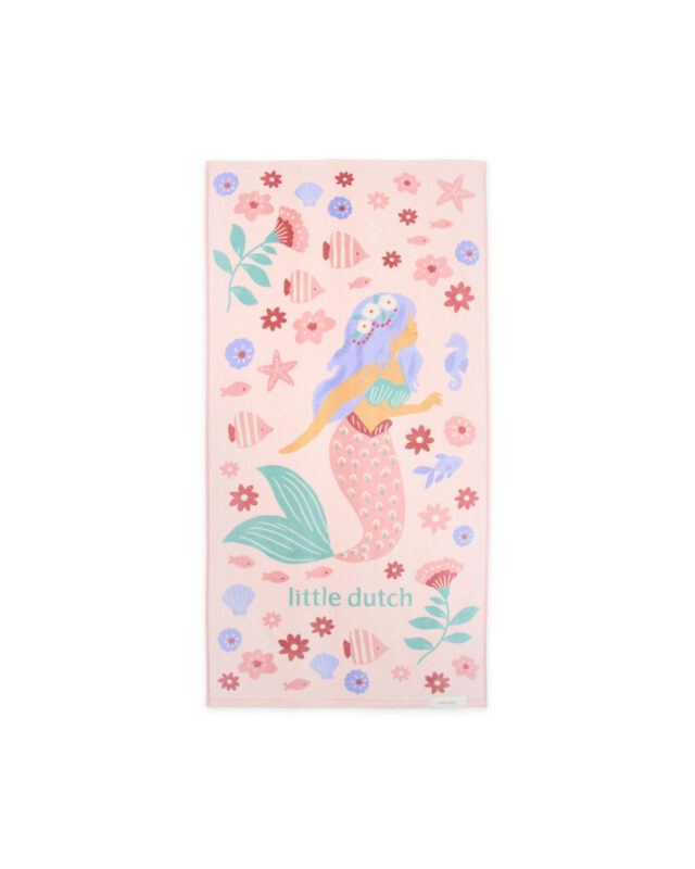 LITTLE DUTCH. Πετσέτα θαλάσσης Dreamy Mermaid Multicolour. Happy bee