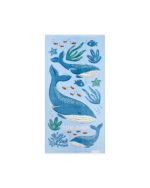 LITTLE DUTCH. Πετσέτα θαλάσσης Ocean World Blue. Happy bee