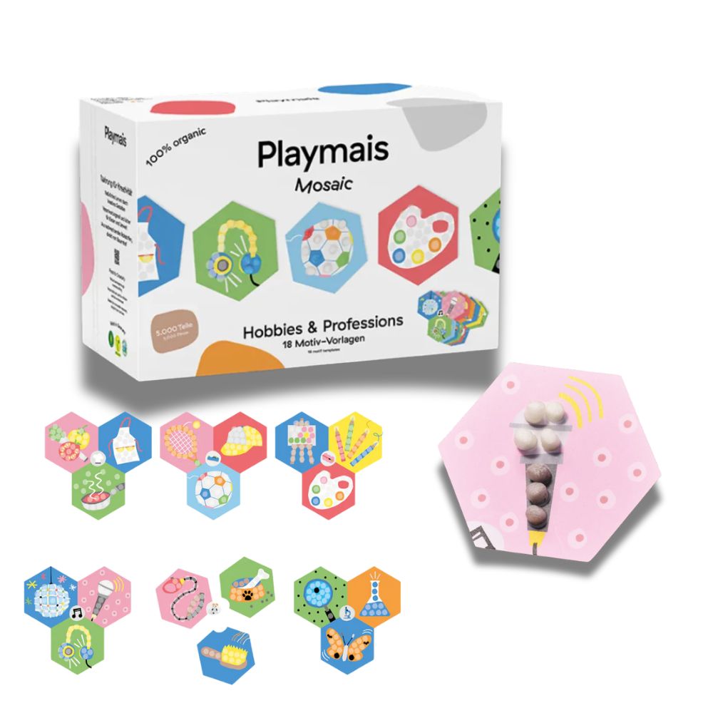 Playmais_Κατασκευές με κάρτες και σφουγγαράκια από άμυλο καλαμποκιού 18 τεμ. _Χόμπι και επαγγέλματα Playmais: Κατασκευές με κάρτες και σφουγγαράκια από άμυλο καλαμποκιού 18 τεμ. - Χόμπι και επαγγέλματα. Happy bee
