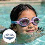 Swim Essentials: Γυαλάκια Κολύμβησης με φακούς anti-fog - Blue Mermaid. Happy bee