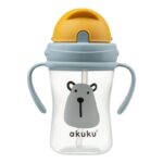 Ποτηράκι με καλαμάκι 300 ml Owl. Happy bee