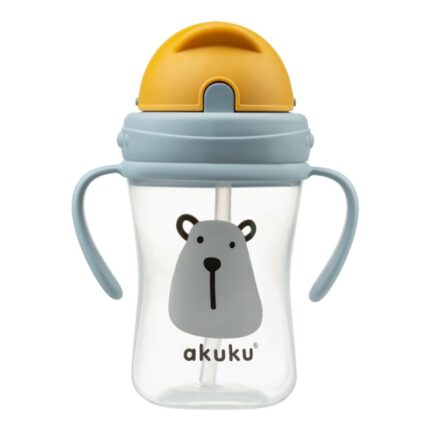Ποτηράκι με καλαμάκι 300 ml Owl. Happy bee