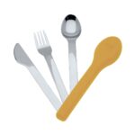 Dusty Yellow Cutlery Set. Ecolife. Happy bee