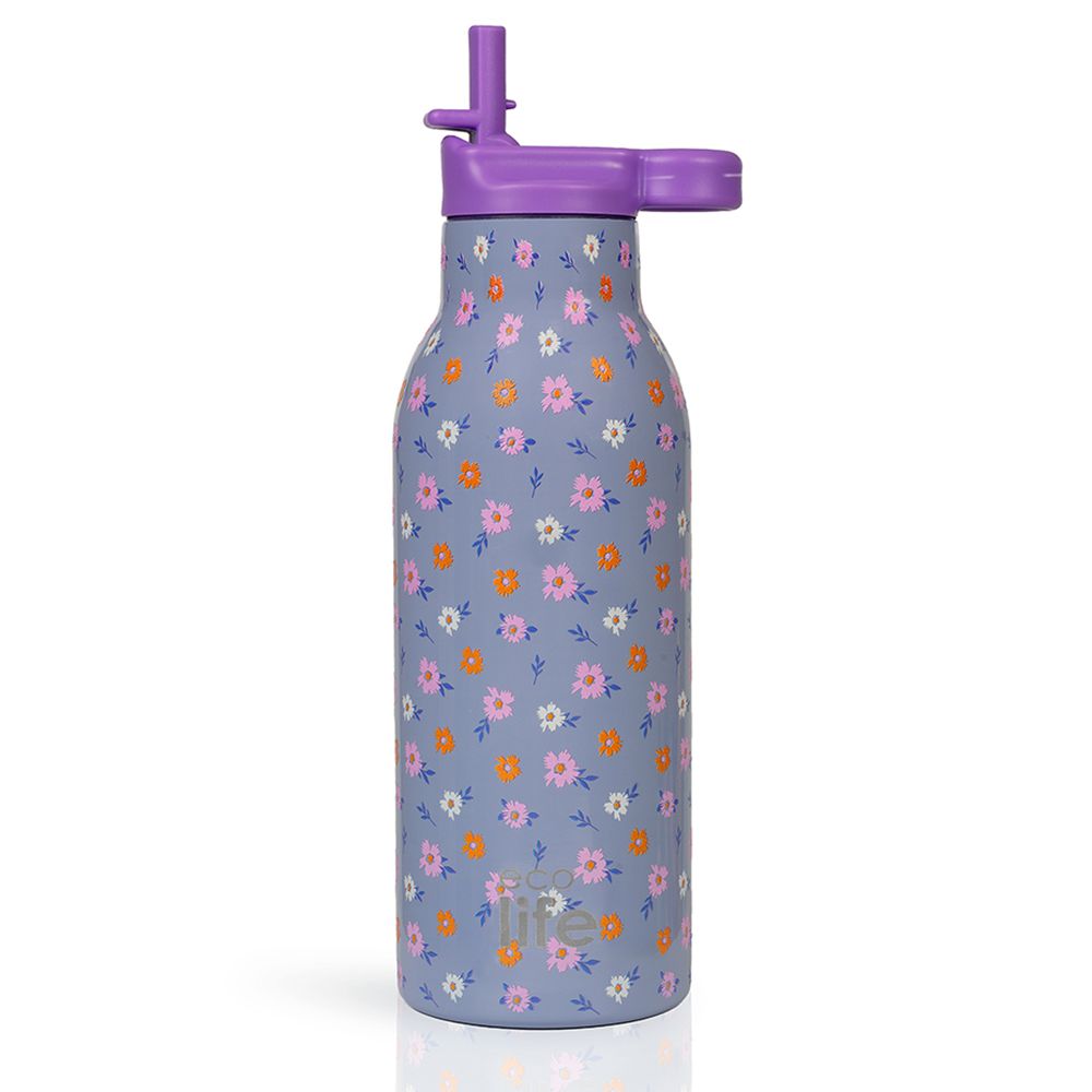 Flower Bloom Thermos 550ml Με Εσωτερικό Καλαμάκι Flower Bloom Thermos 550ml | Με Εσωτερικό Καλαμάκι. Ecolife. Happy bee