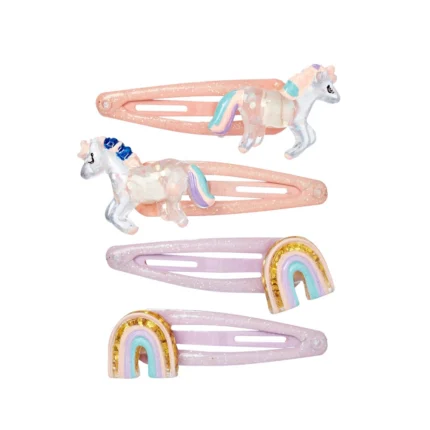 Hair Clips - Sanna - Horse. Souza. Happy bee