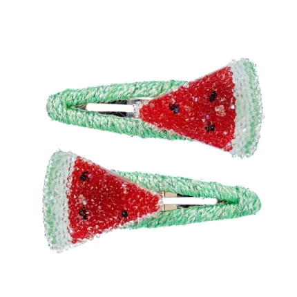 Hair Clips - Zina - Watermelon. Souza. Happy bee