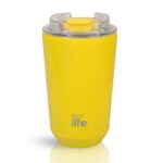Pure Yellow Coffee Thermos 360ml. Ecolife. Happy bee