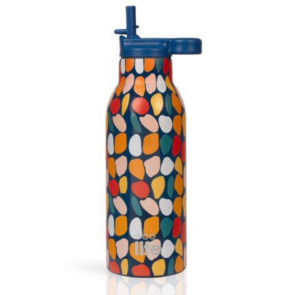 Stones Thermos 550ml | Με Εσωτερικό Καλαμάκι. Ecolife. Happy bee