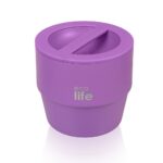 Στρογγυλό Θερμός Φαγητού 750ml | Μωβ. Ecolife. Happy bee
