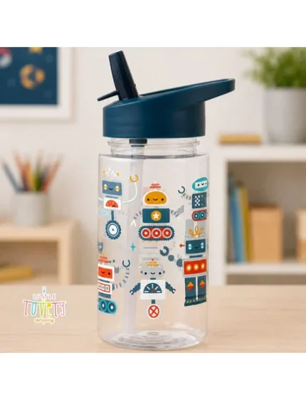 A little lovely company: Παιδικό Παγούρι από Tritan 450ml-Robots. Happy bee