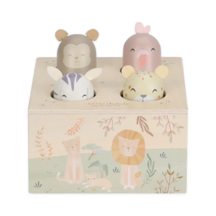LITTLE DUTCH. Εκπαιδευτικό παιχνίδι pop-up Safari Friends FSC. Happy bee